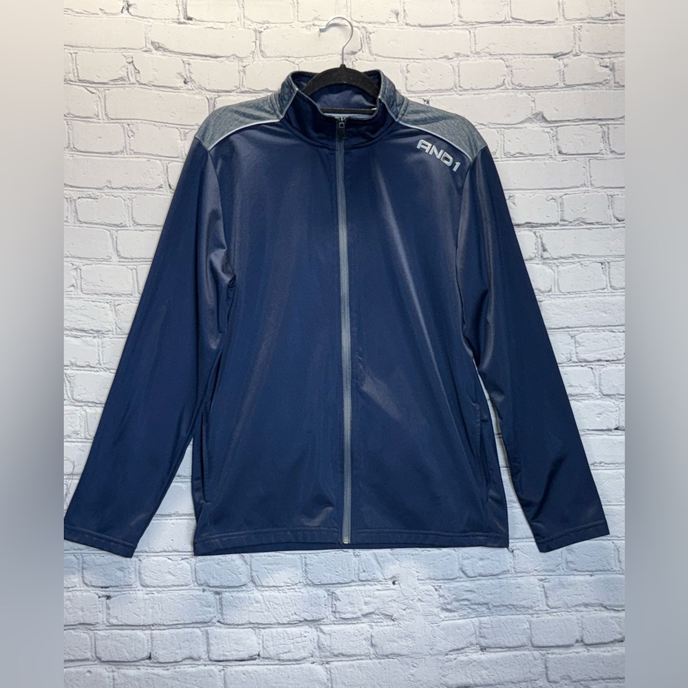 L AND1 Hoodie Top Men's Jacket Coat Shine Sports Zip  Size M